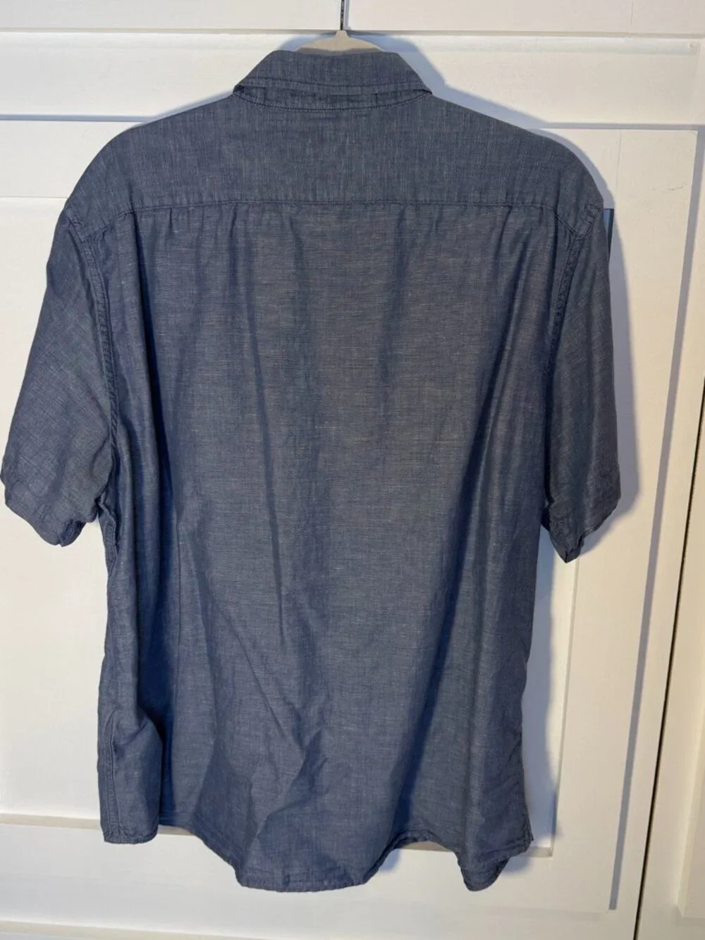 Banana Republic Linen Cotton Shirt XL Blue